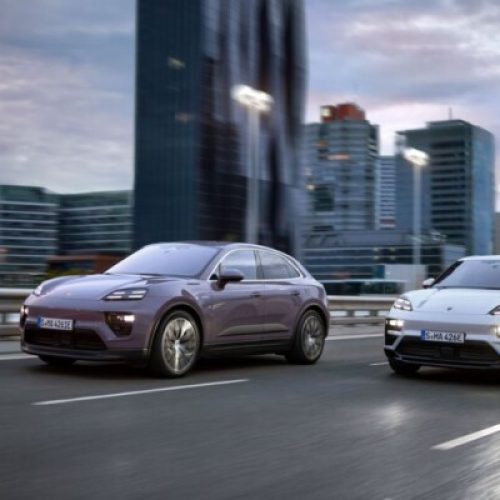 Elétrico Porsche Macan com sistema Android Automotive carrega 80% em 21 minutos