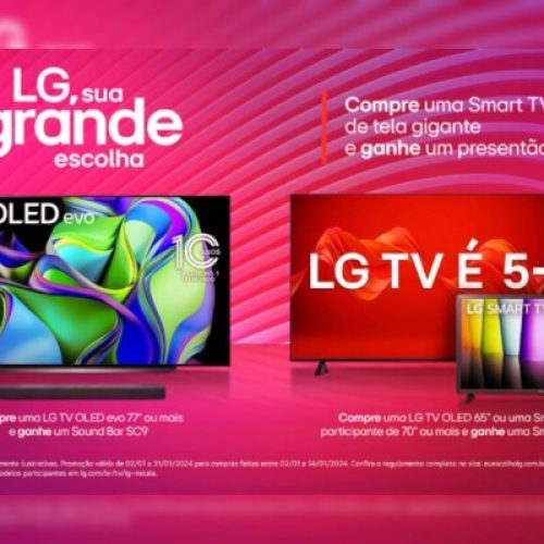 LG inicia 2024 com promoção “Compre e Ganhe” para TVs